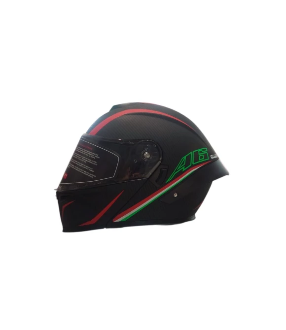 WOSEN KASK ÇENE AÇILIR(MAT BLACK-A6) XL-BEDEN