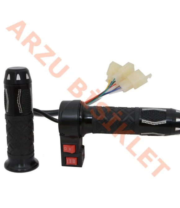 GAZ KOLU [TAKIM] [SİYAH] [3 VİTES - İLERİ - GERİ] E-BIKE-60319
