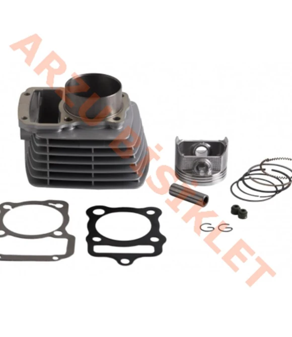 SİLİNDİR KOMPLE 15 PERNO [65,5 mm] [YÜK:76 mm] [YÜKSEK PETEK] 250cc CG-52662