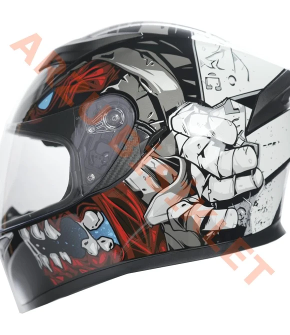 KC-KAPALI VİZÖRLÜ KASK [KC316-1] KURU KAFA [XL] E BELGELİ-66067