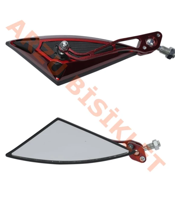 MODİFİYE AYNA 10mm ADAPTÖR 8mm KIRMIZI-50684