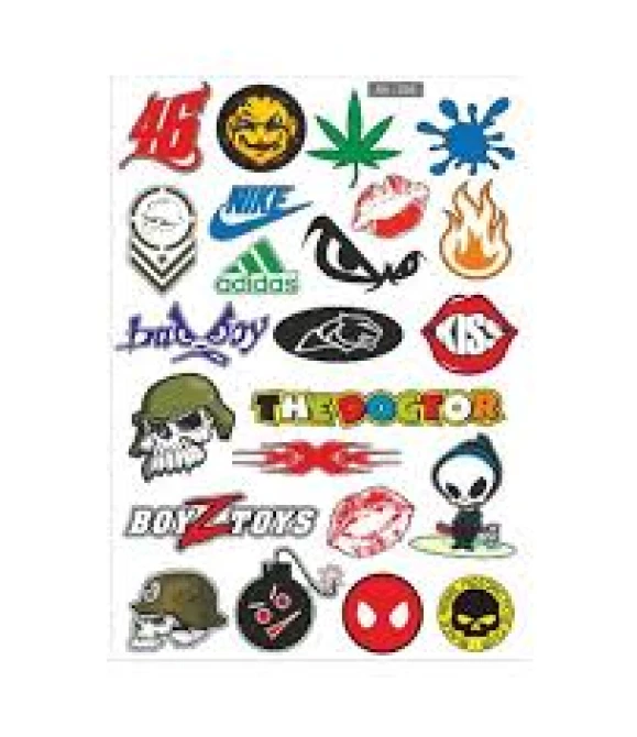 A4 STİCKER 004 TEK PAKET ÇOKLU STİCKER