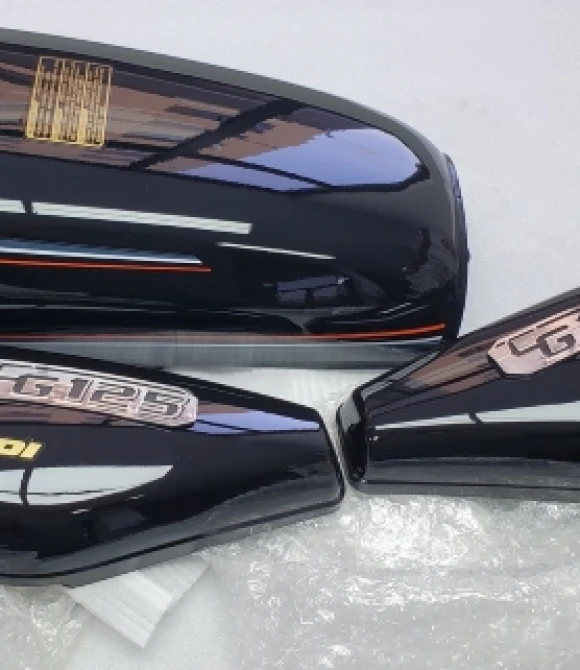 BENZIN DEPO KESIK + YAN KAPAK SET SIYAH CG125-GMS6049-S