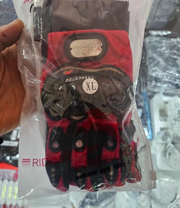 ELDİVEN YASAYA UYGUN KIRMIZI-PROBİKER-XL BEDEN