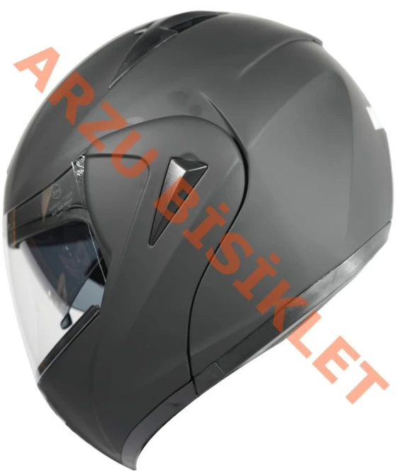 VRT - ÇENE AÇILIR VİZÖRLÜ KASK-MAT SİYAH-XL BEDEN-56584