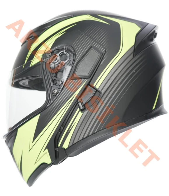 KC-ÇENE AÇILIR VİZÖRLÜ KASK [KC902] [SARI - SİYAH] [S] E BELGELİ-66024***RENKLİ VİZÖR HEDİYELİDİR***