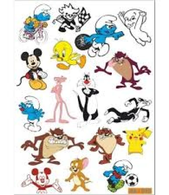 A4 STİCKER 010 TEK PAKET ÇOKLU STİCKER