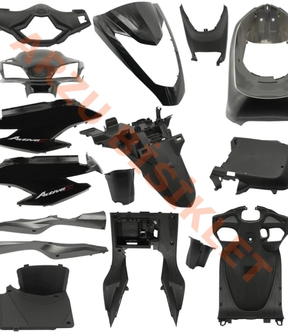 KAPORTA Y. SET [SİYAH] [YENİ MODEL] HONDA ACTIVA S-65272