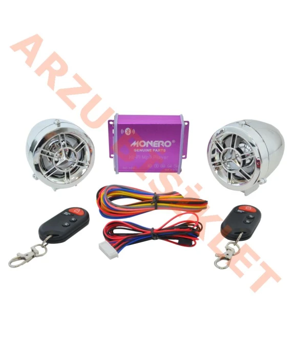 MOTORSİKLET MÜZİK SİSTEMİ+ALARM (NİKEL) 53716