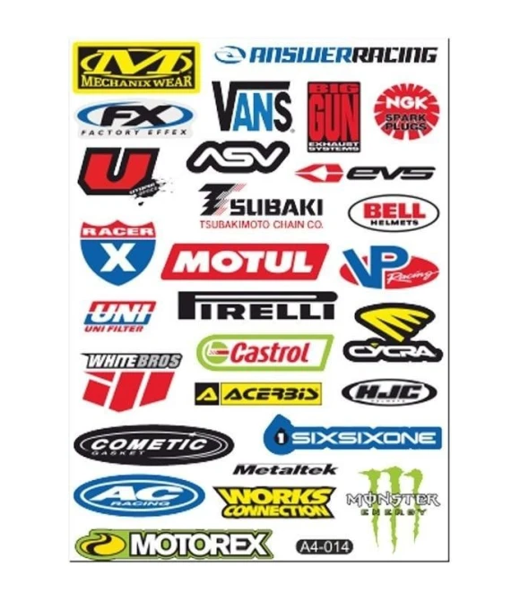 A4 STİCKER 014 TEK PAKET ÇOKLU STİCKER-A4-014