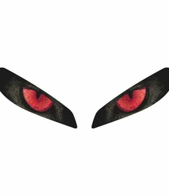 CF MOTO 250 SR 2020 - 2024 UYUMLU FAR STİCKER KIRMIZI-SRFRFLM001