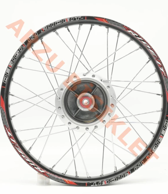 1.20X17 TELLİ JANT KOMPLE ÖN (KAMPANA FREN MODELLİ)SİYAH JANT-GRİ GÖBEK-KROM TEL-58263