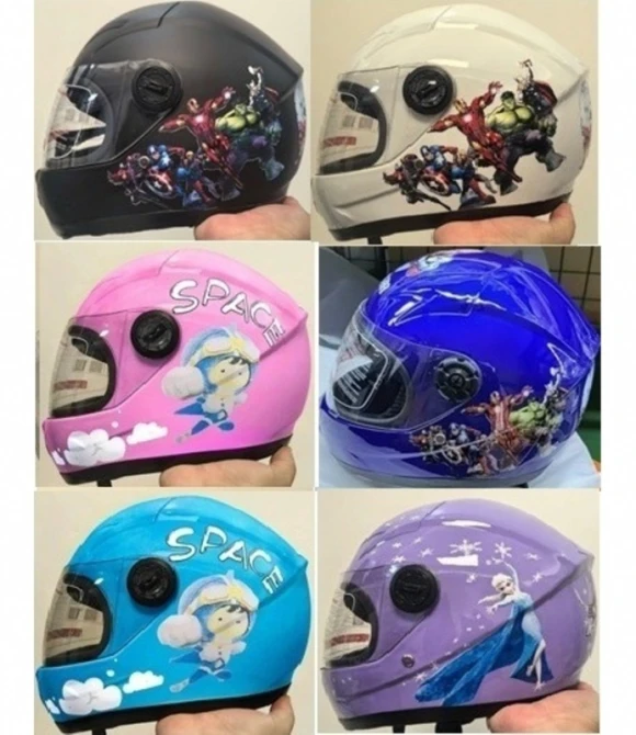 KASK KAPALI ÇOCUK karışık renk-01555
