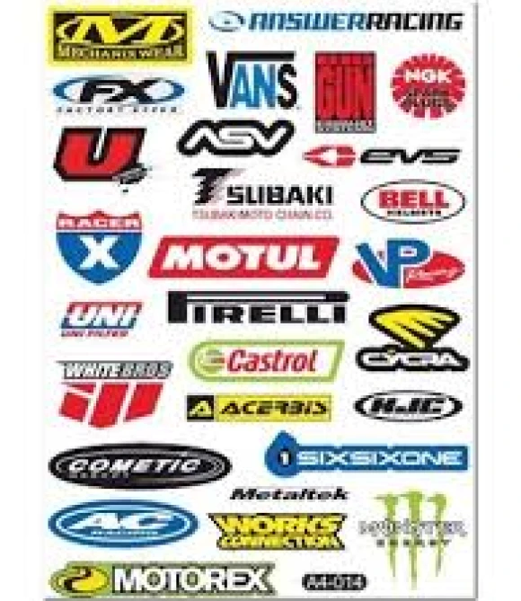 A4 STİCKER 014 TEK PAKET ÇOKLU STİCKER